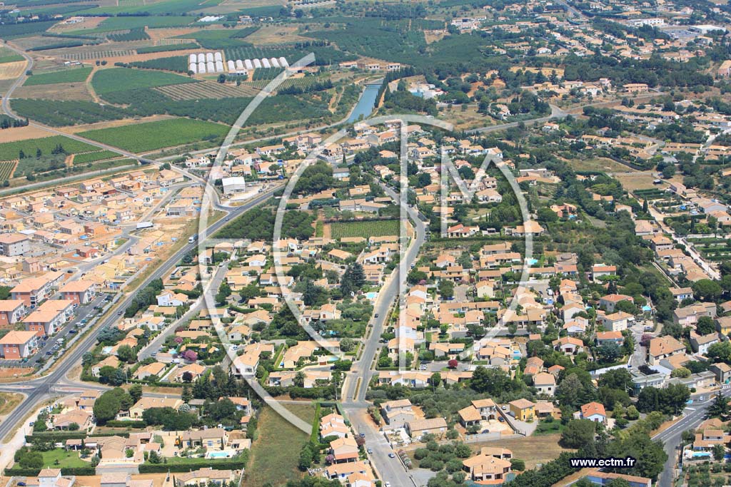 Photo arienne de Saint Gilles