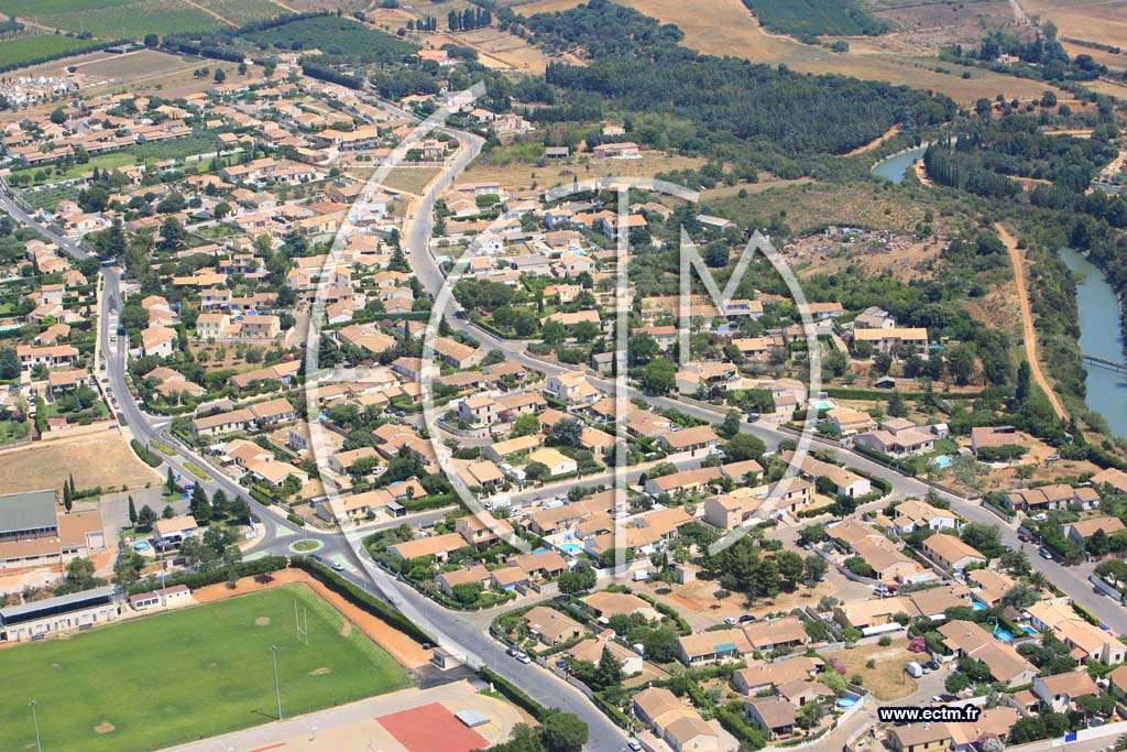 Photo arienne de Saint Gilles