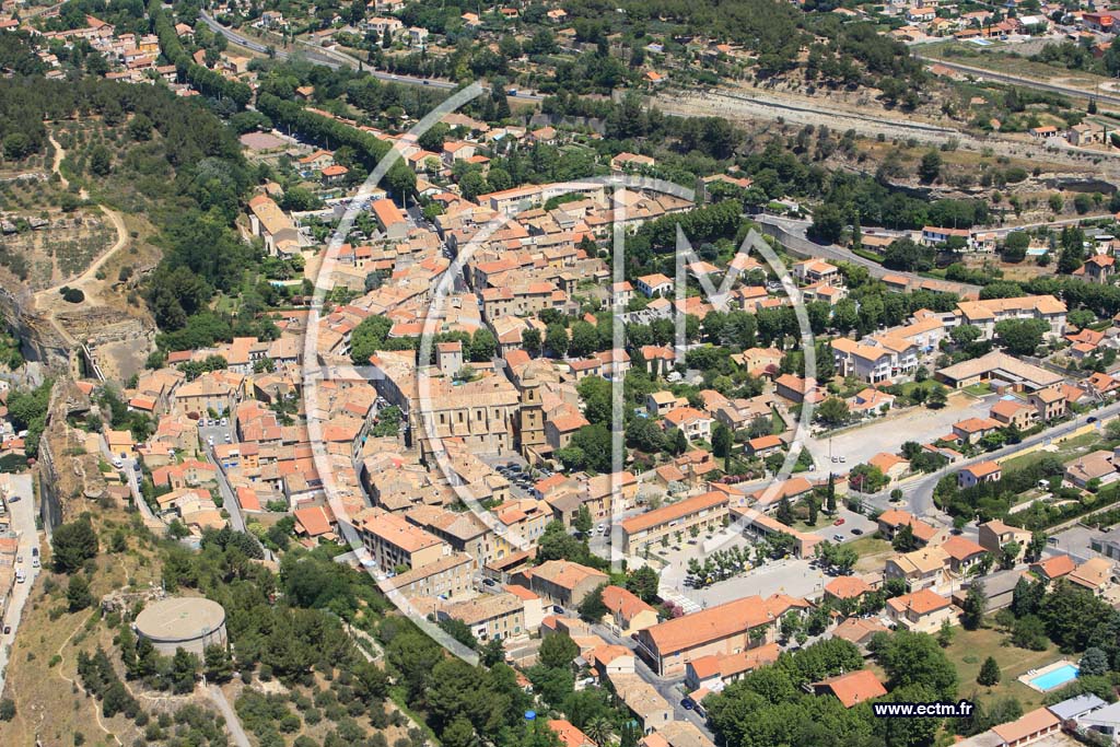 Photo arienne de Saint Chamas