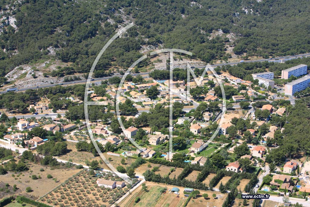 Photo arienne de Chateauneuf les Martigues