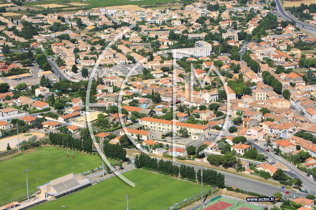 Photo arienne de Gignac la Nerthe