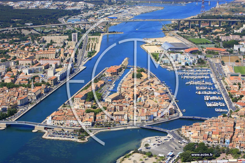 Photo arienne de Martigues