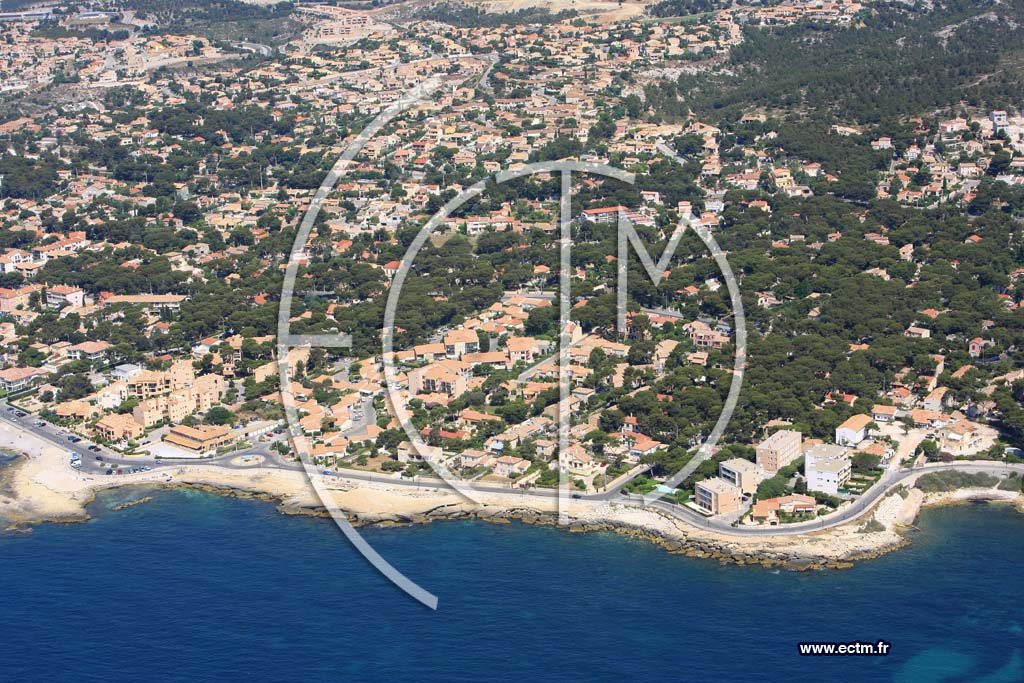 Photo arienne de Sausset les Pins