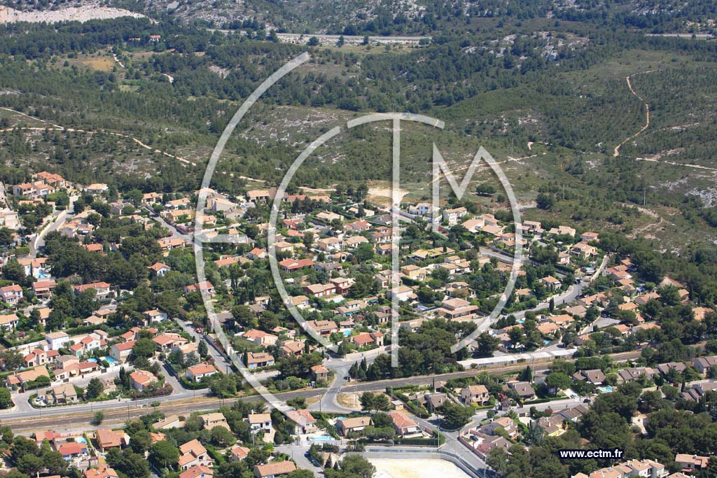 Photo arienne de Sausset les Pins