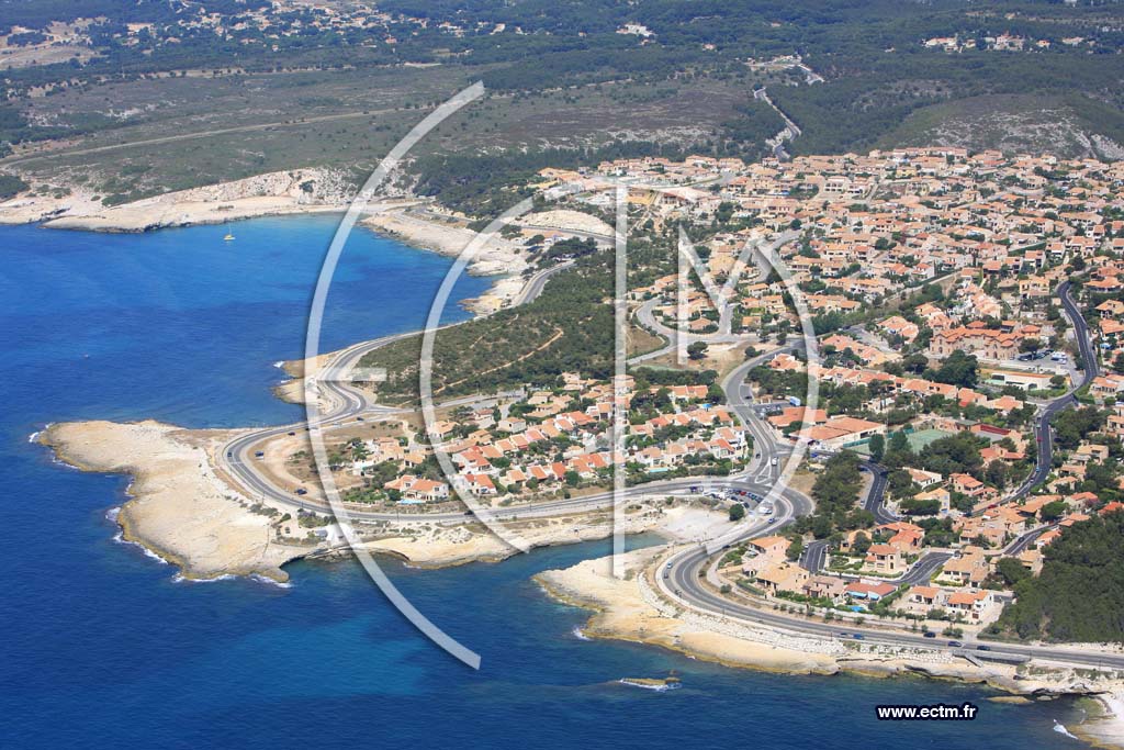 Photo arienne de Sausset les Pins