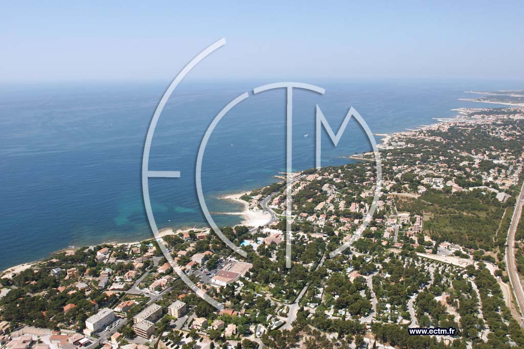 Photo arienne de Sausset les Pins