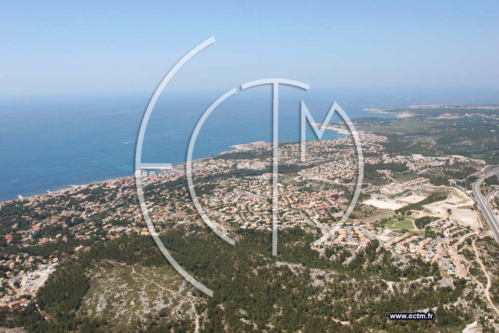 Photo arienne de Sausset les Pins