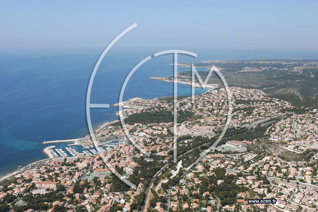 Photo arienne de Sausset les Pins