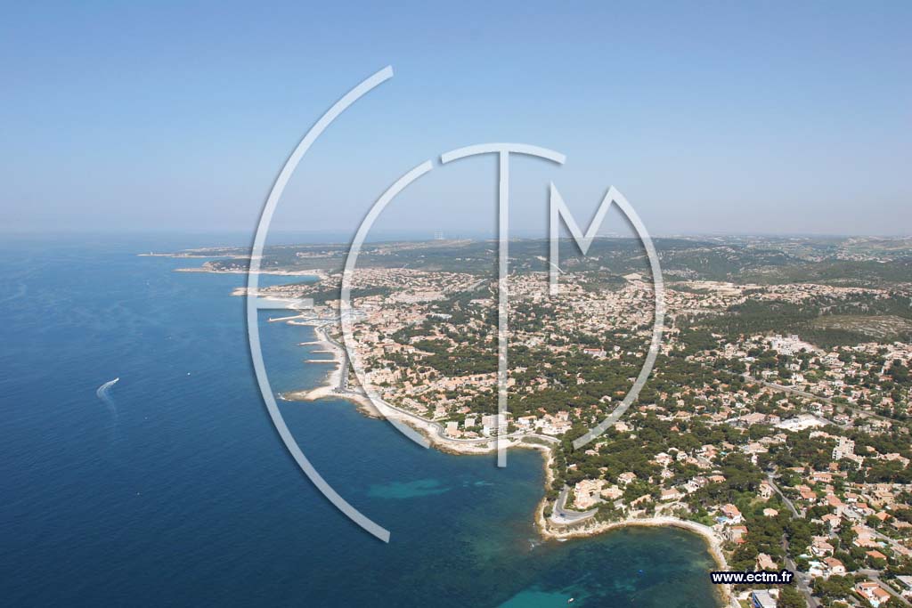 Photo arienne de Sausset les Pins