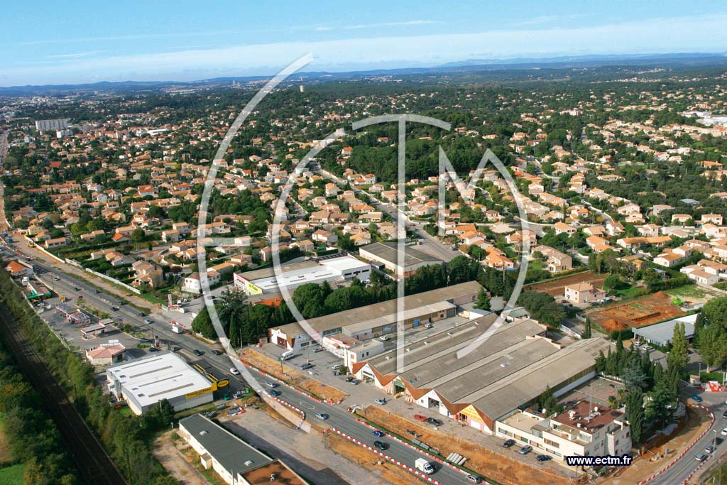 Photo arienne de Castelnau le Lez