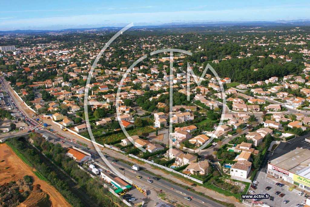 Photo arienne de Castelnau le Lez