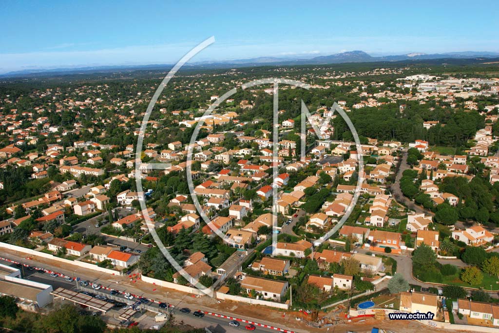 Photo arienne de Castelnau le Lez