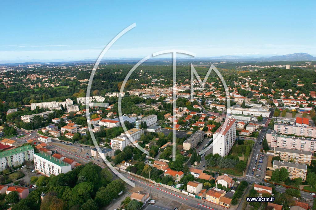 Photo arienne de Castelnau le Lez