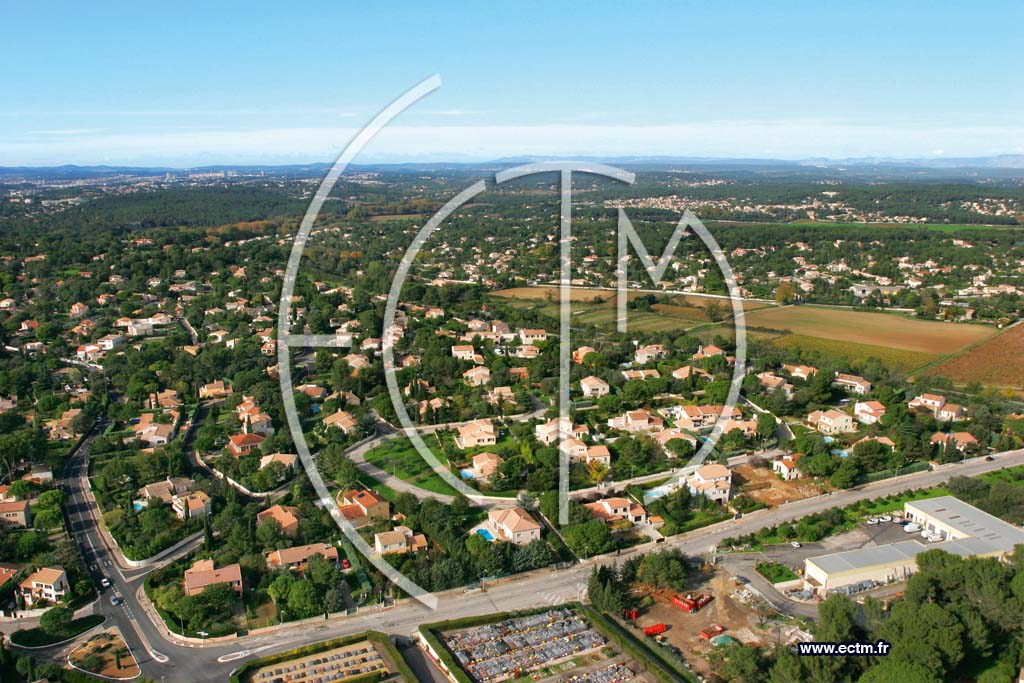Photo arienne de Castelnau le Lez