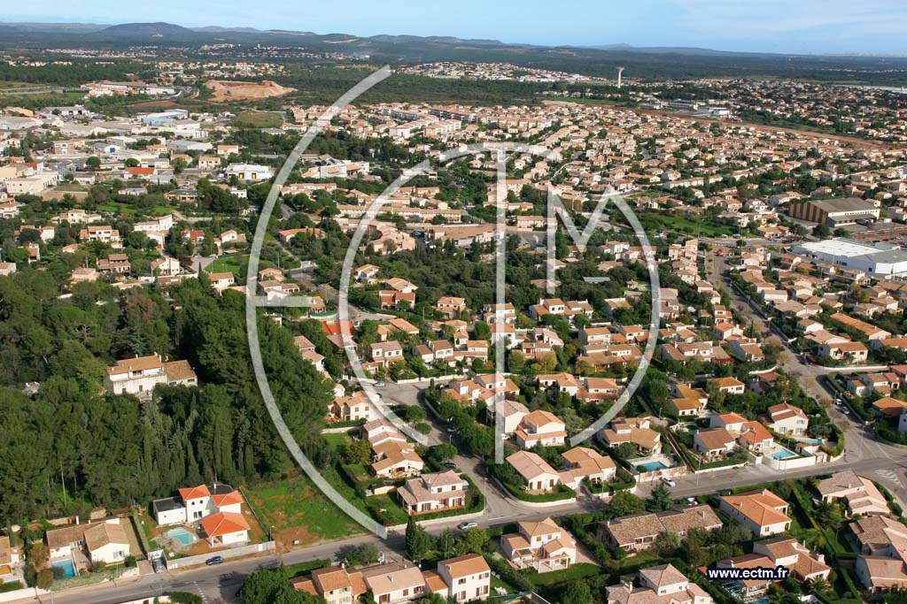Photo arienne de Castelnau le Lez