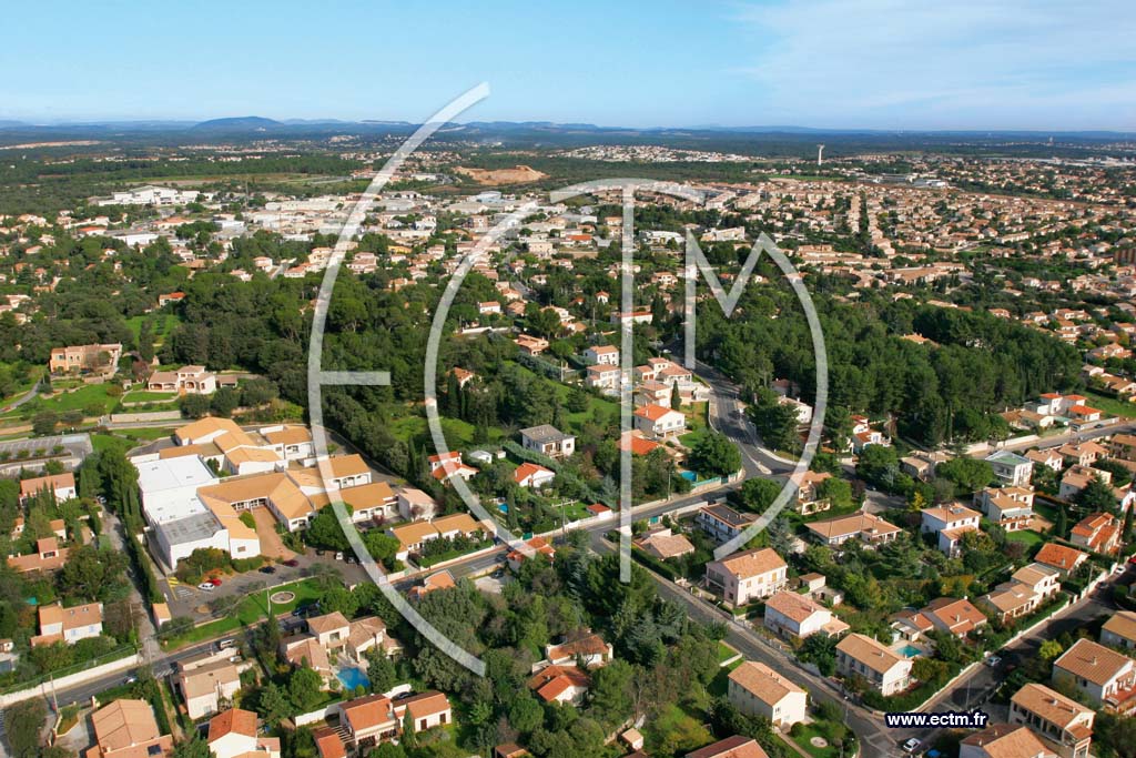 Photo arienne de Castelnau le Lez