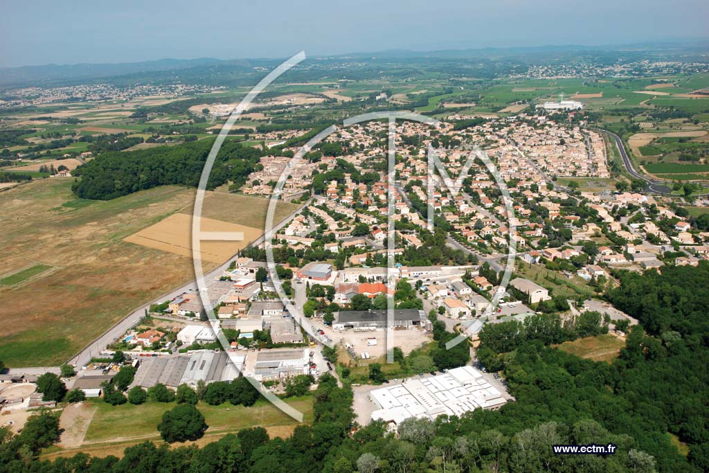 Photo arienne de Laverune
