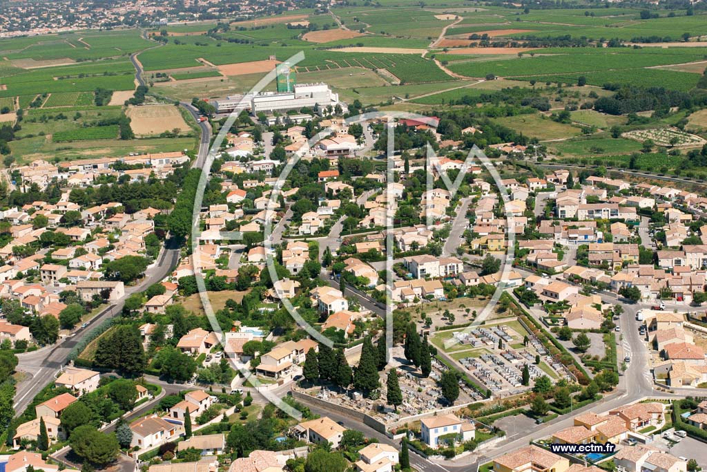 Photo arienne de Laverune