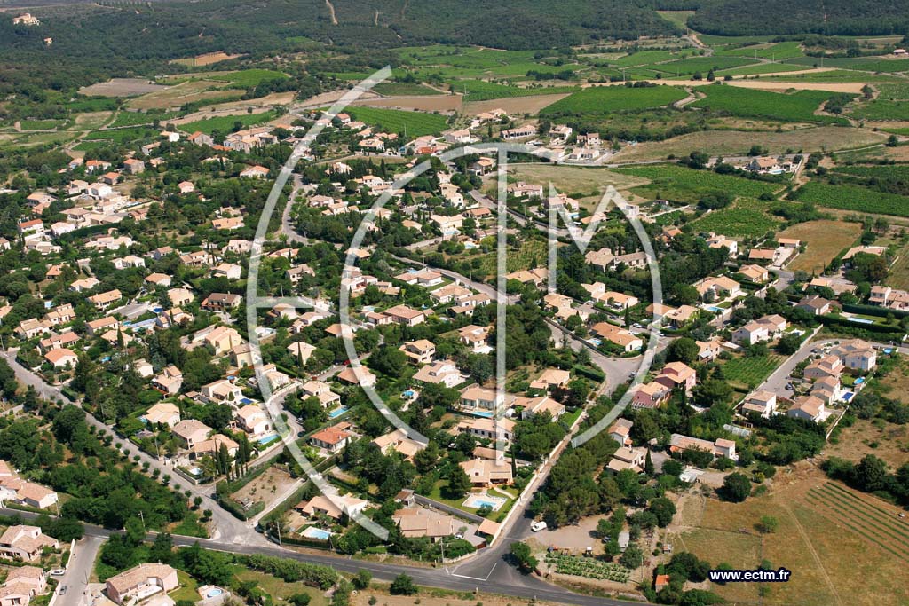 Photo arienne de Murviel les montpellier