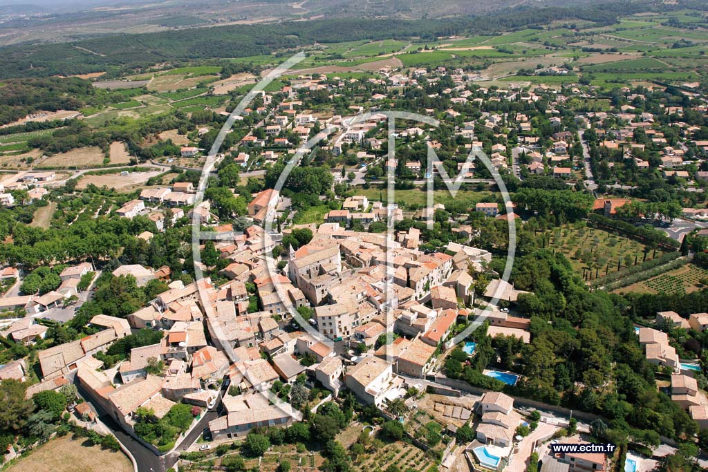 Photo arienne de Murviel les montpellier