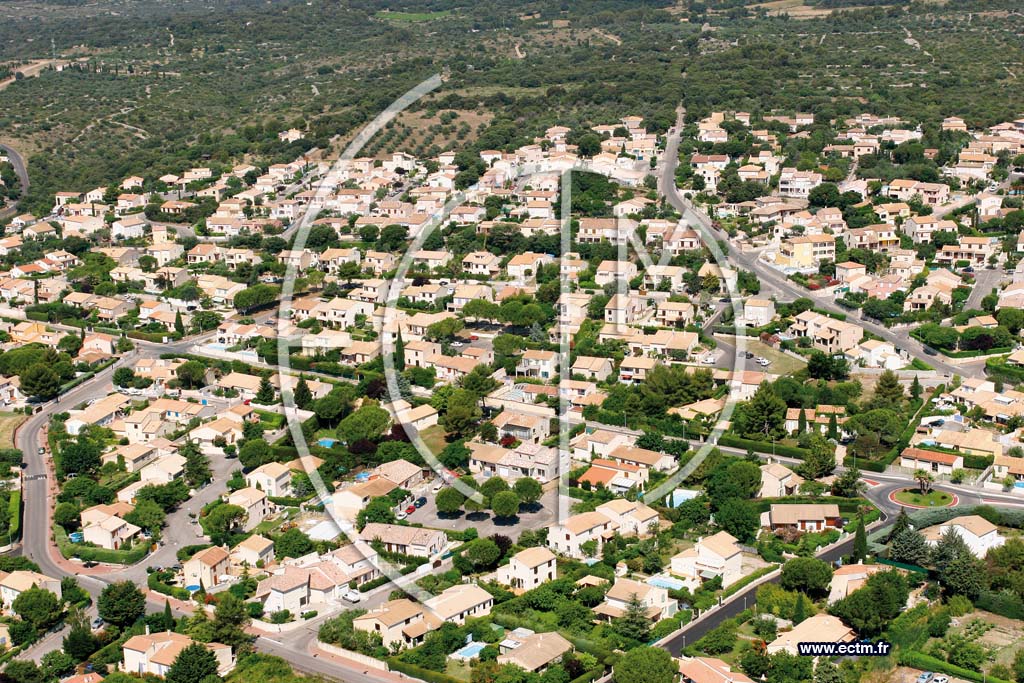 Photo arienne de Pignan