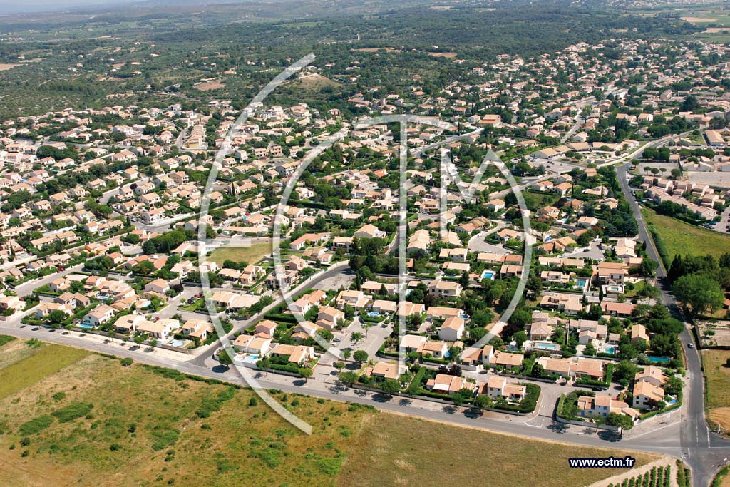 Photo arienne de Pignan