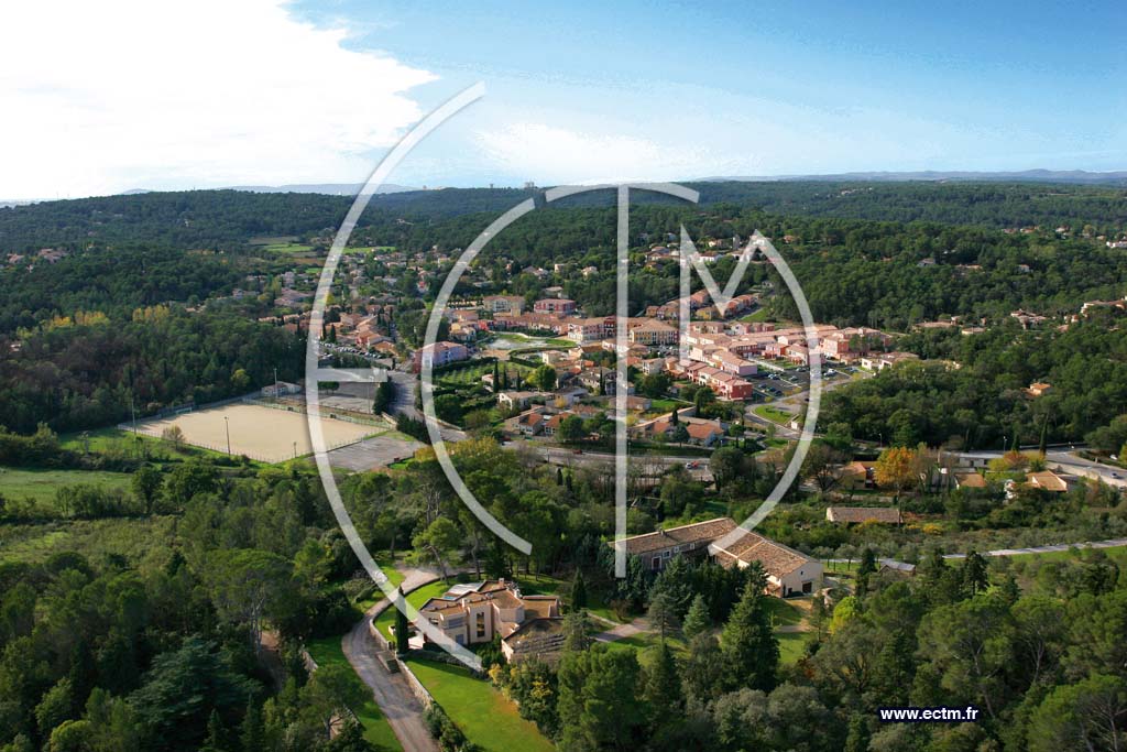 Photo arienne de Saint Clement de Riviere