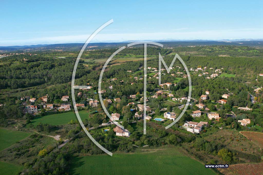 Photo arienne de Saint Clement de Riviere
