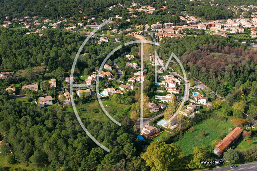 Photo arienne de Saint Clement de Riviere