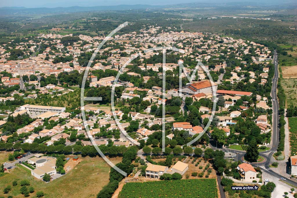 Photo arienne de Saint georges d'orques