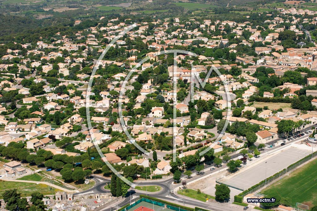Photo arienne de Saint georges d'orques