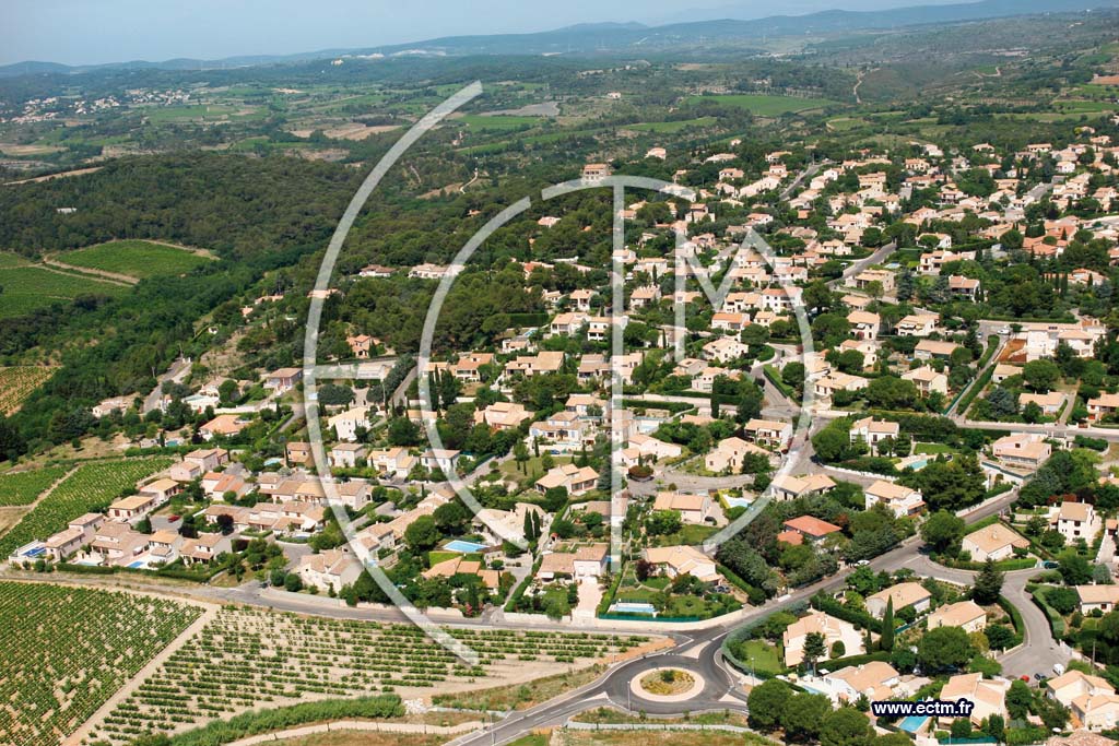 Photo arienne de Saint georges d'orques