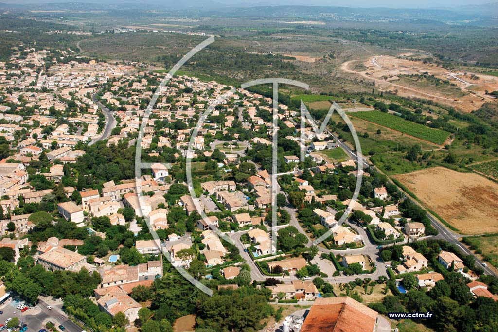 Photo arienne de Saint georges d'orques