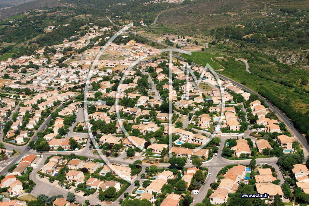 Photo arienne de Saint georges d'orques