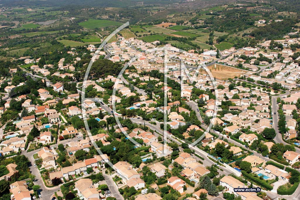 Photo arienne de Saint georges d'orques