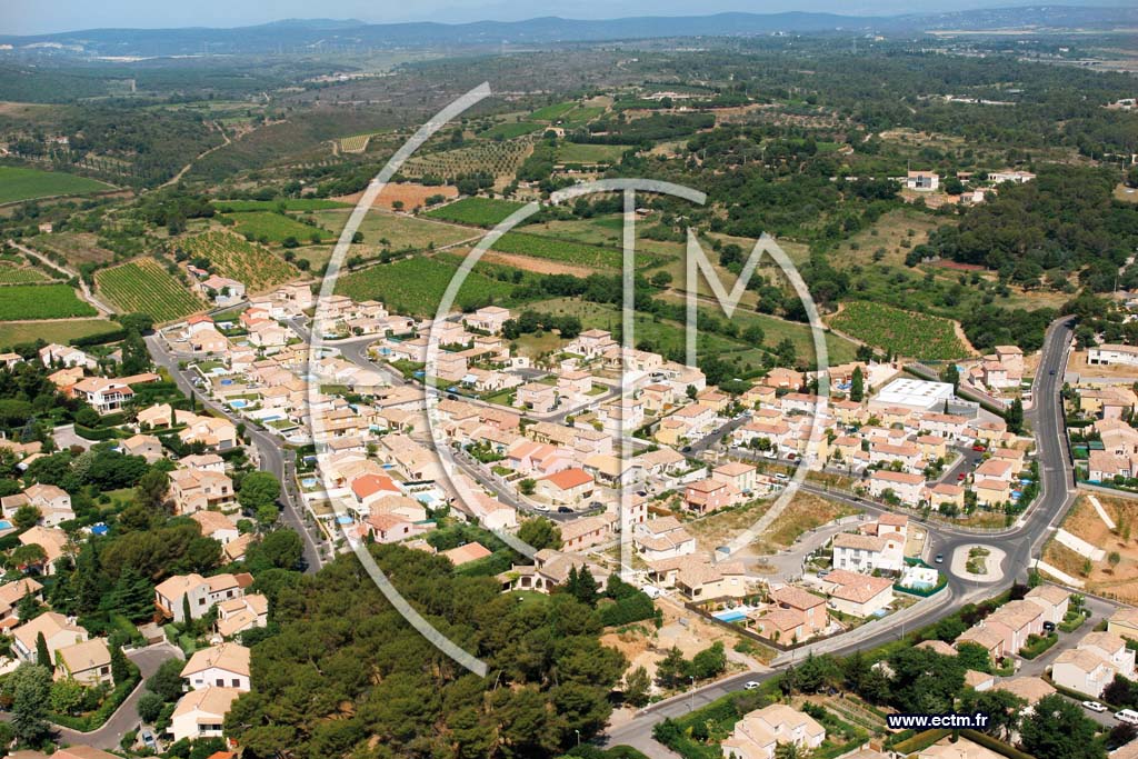 Photo arienne de Saint georges d'orques