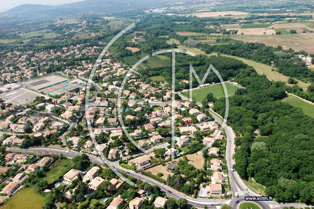 Photo arienne de Saint jean de vedas