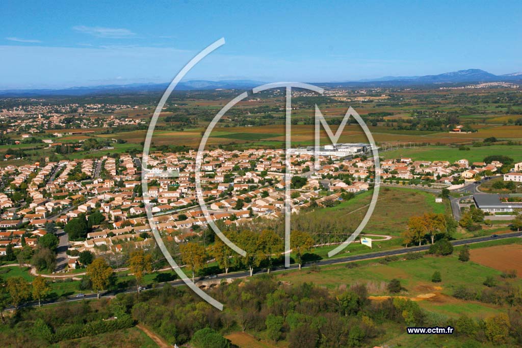 Photo arienne de Fabregues