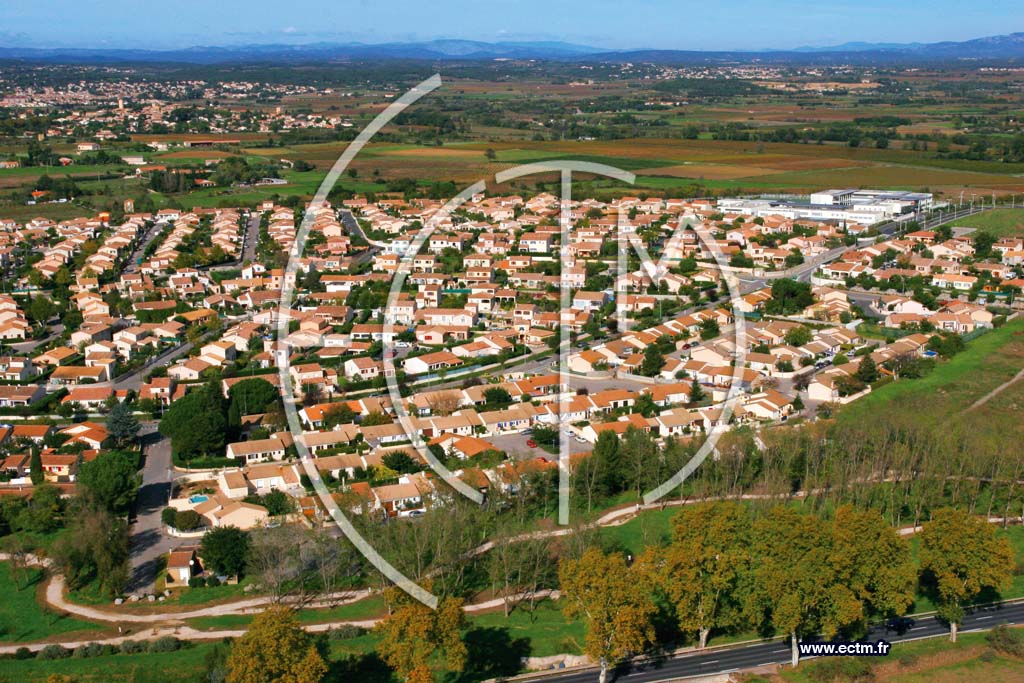 Photo arienne de Fabregues