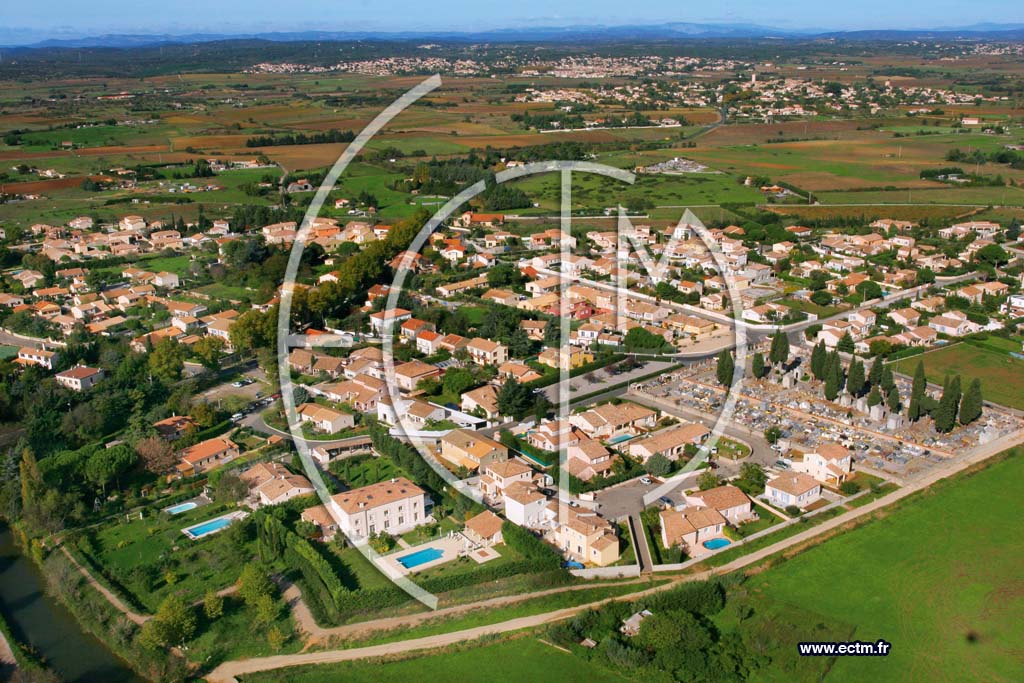 Photo arienne de Fabregues