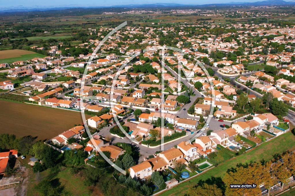 Photo arienne de Fabregues