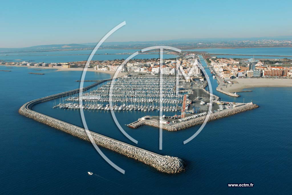 Photo arienne de Palavas Les Flots
