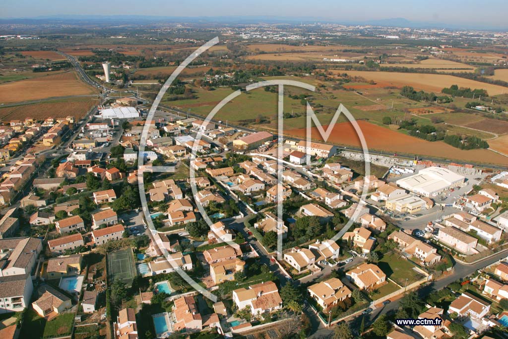Photo arienne de Villeneuve Les Maguelonne