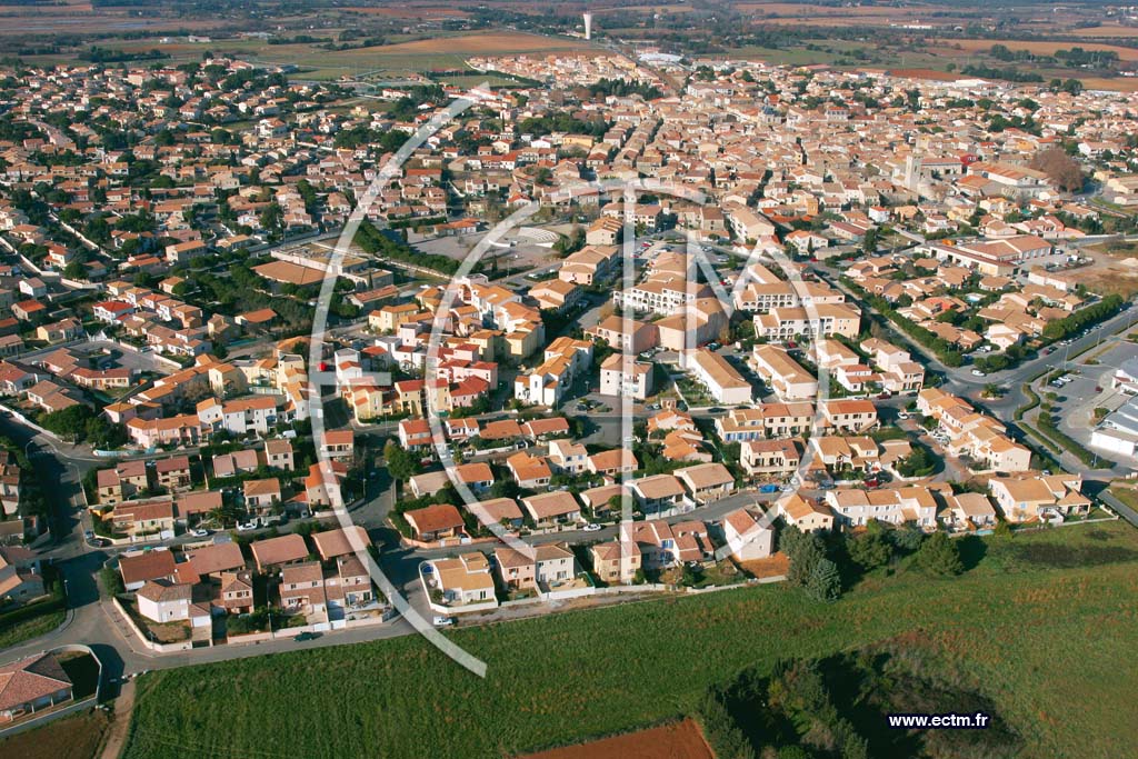 Photo arienne de Villeneuve Les Maguelonne