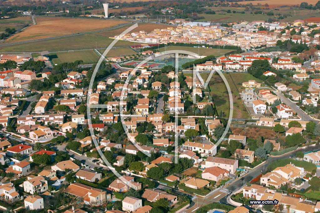 Photo arienne de Villeneuve Les Maguelonne