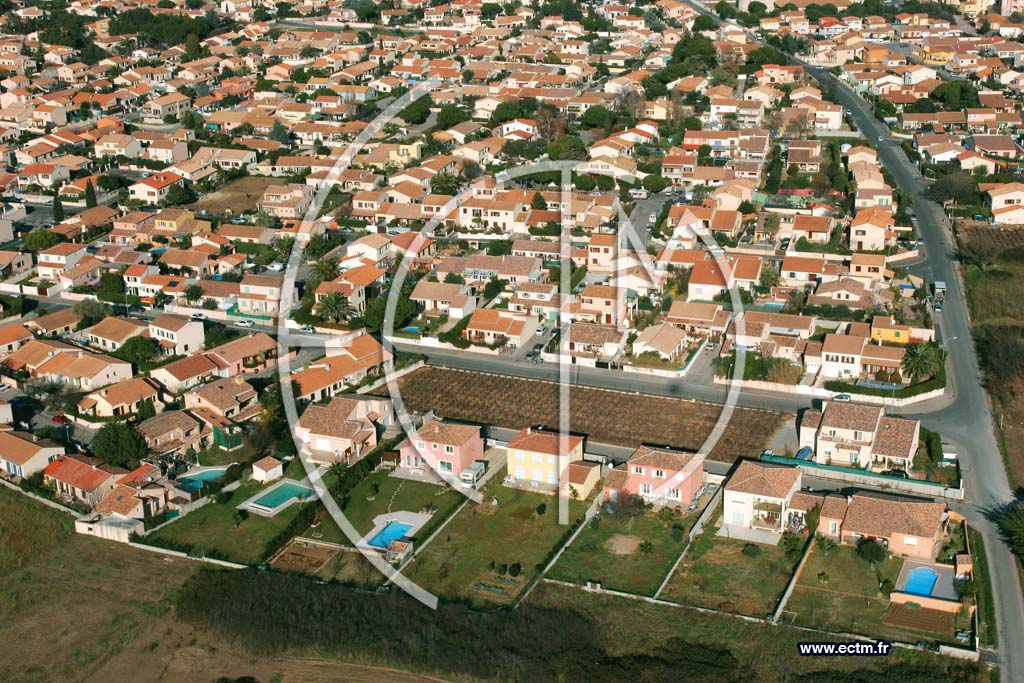 Photo arienne de Villeneuve Les Maguelonne