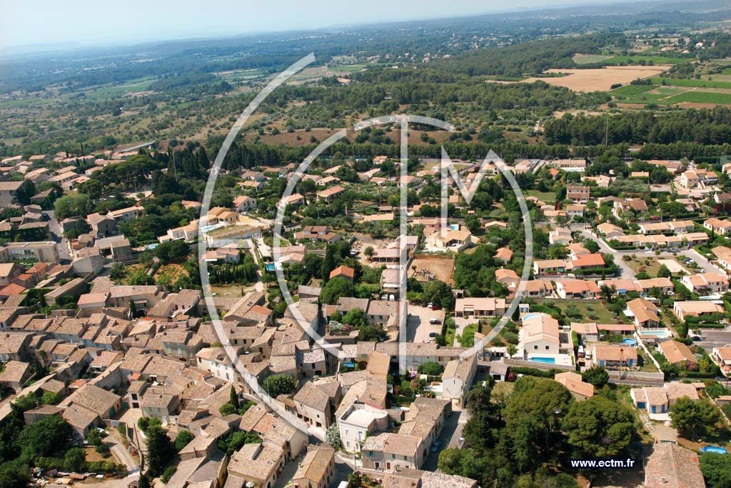 Photo arienne de Gallargues Le Montueux