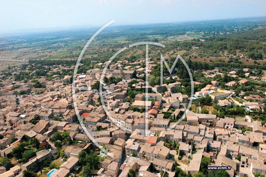 Photo arienne de Gallargues Le Montueux