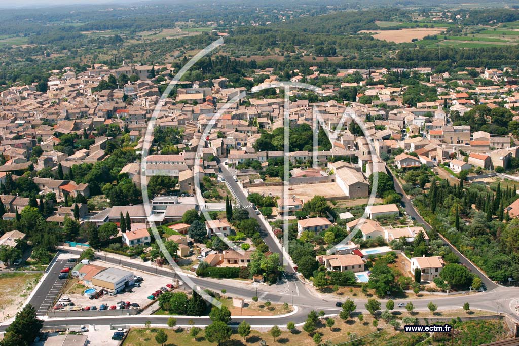 Photo arienne de Gallargues Le Montueux