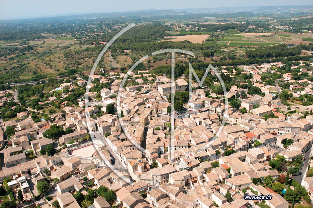 Photo arienne de Gallargues Le Montueux